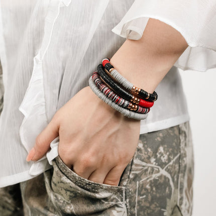 Urban Contrast Stackable Bracelet Set - HASHTACK