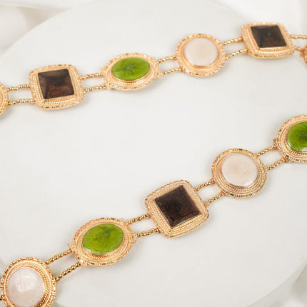 Verdant Heritage Gemstone Waist Chain - HASHTACK