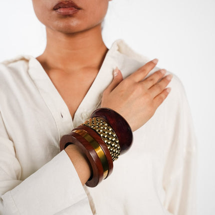 Vintage Merlot Bangle Stack - HASHTACK