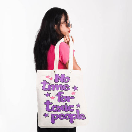 No Time For Toxic People Tote Bag - HASHTACK