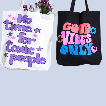 No Time For Toxic People Tote Bag - HASHTACK